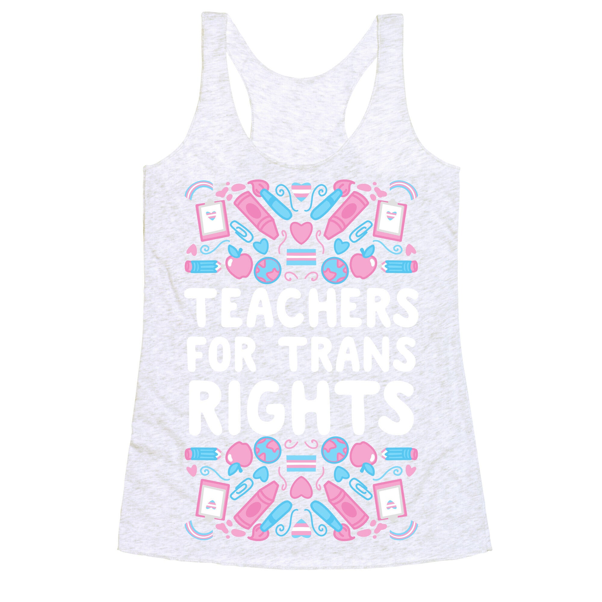 Teachers For Trans Rights Racerback Tank